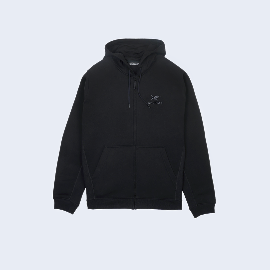 Emblem Fleece Full-Zip Hoody Black