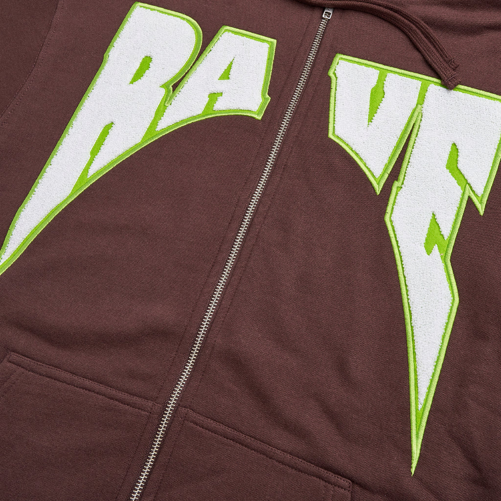 Academy Zip Hoodie Dark Brown