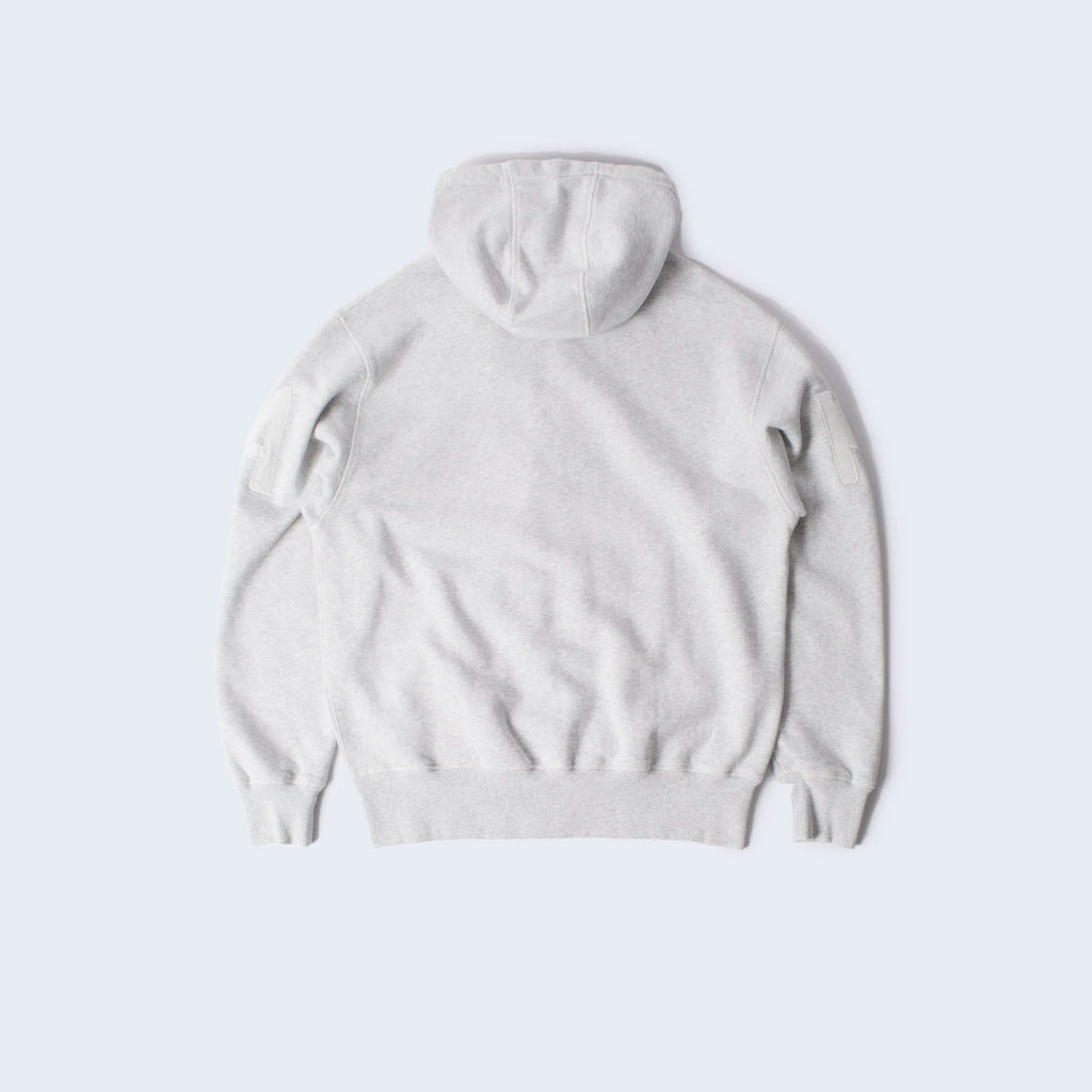 Word Salad Zip Hooded Sweatshirt Heather Grey