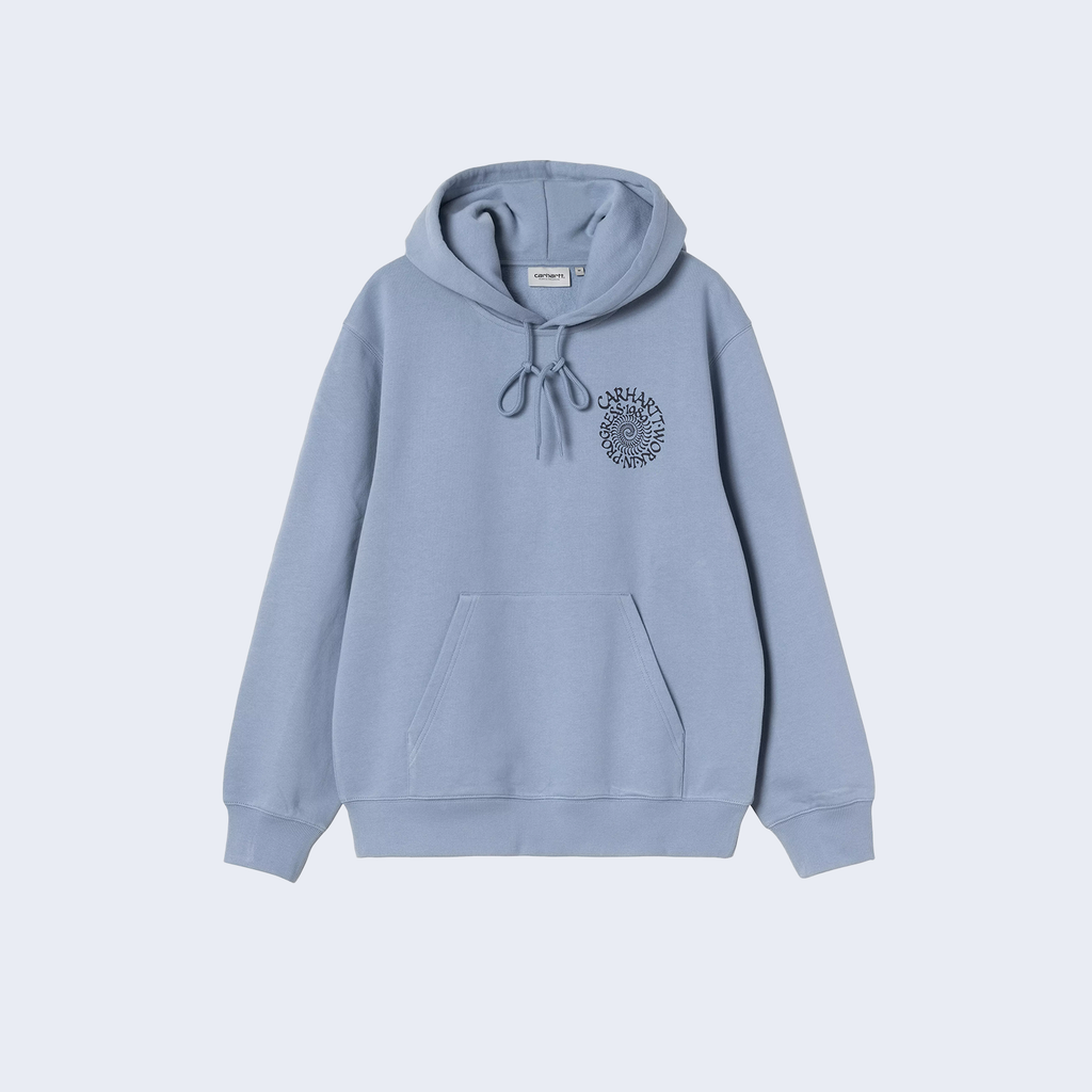Hooded Spiral Sweatshirt Gentle Blue