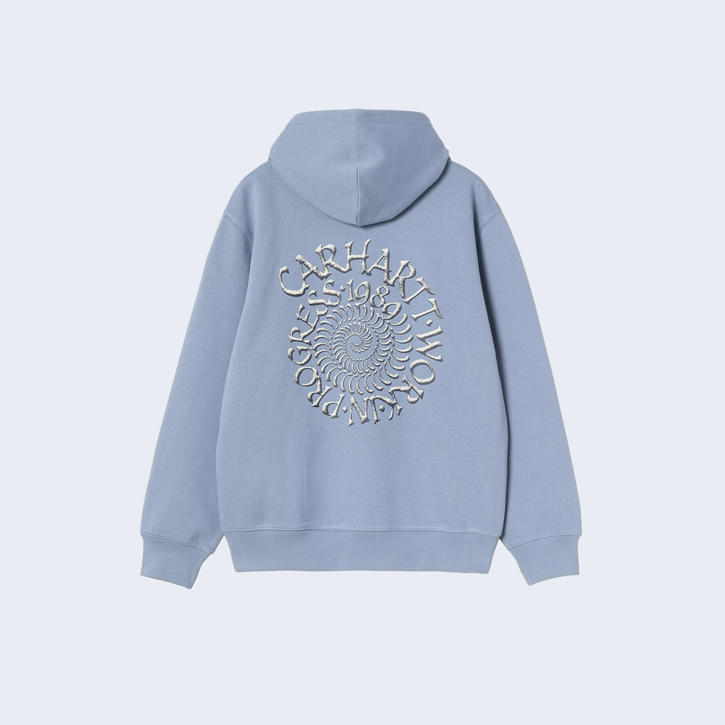 Hooded Spiral Sweatshirt Gentle Blue