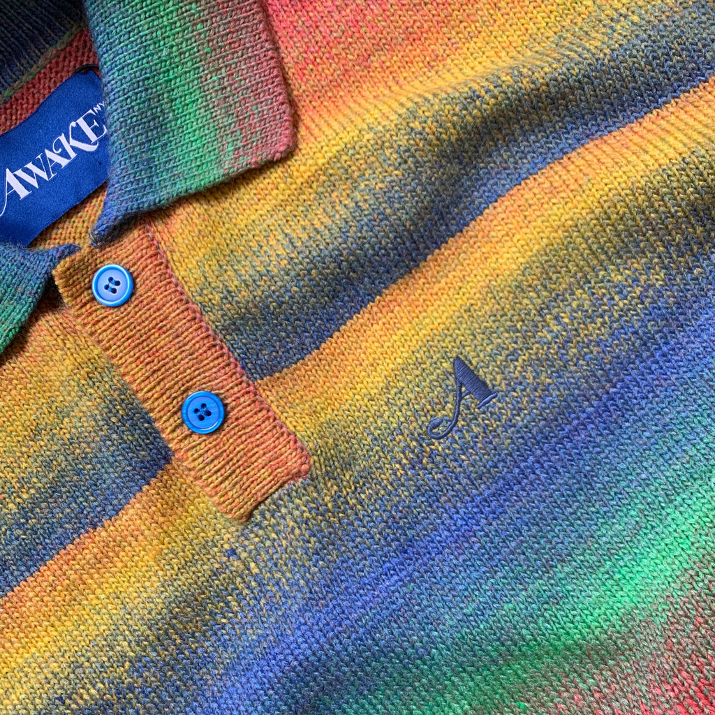Gradient Knit Polo Multi
