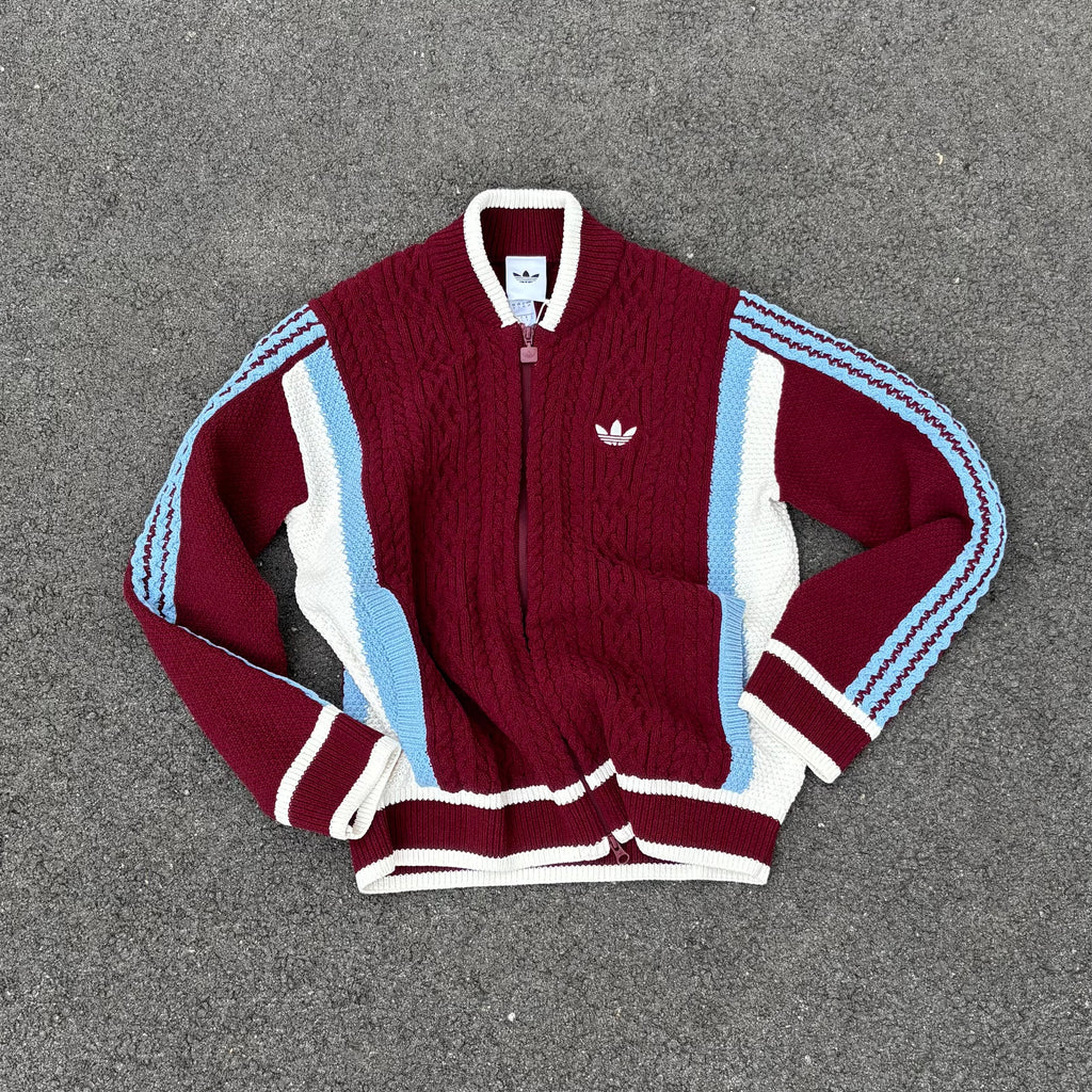 Cardigan Retro Remix Shadow Red / Off White / Ash Blue