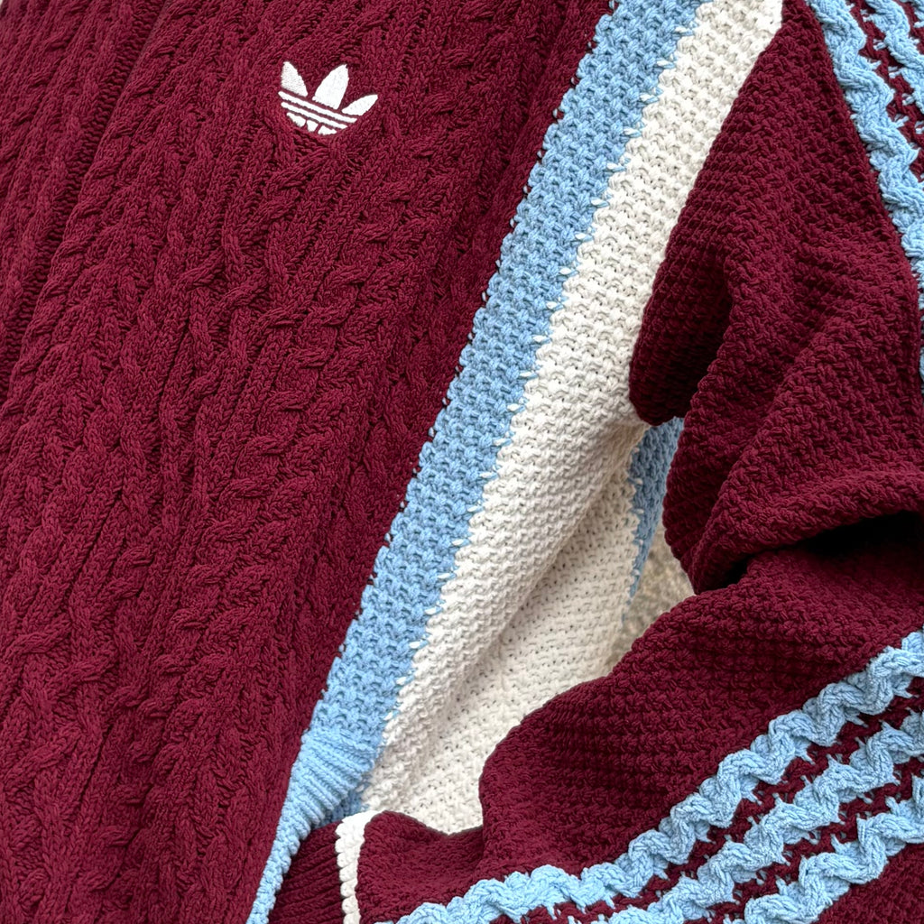 Cardigan Retro Remix Shadow Red / Off White / Ash Blue