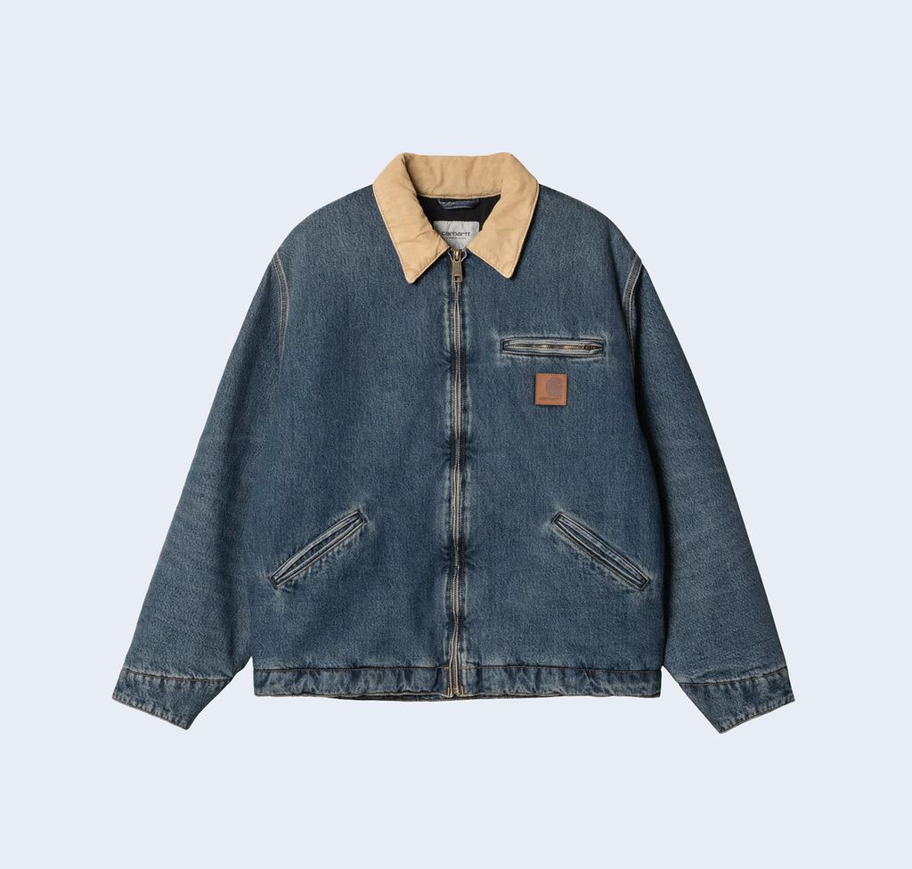 OG Detroit Jacket Blue / Dusty Brown Worn Used Washed