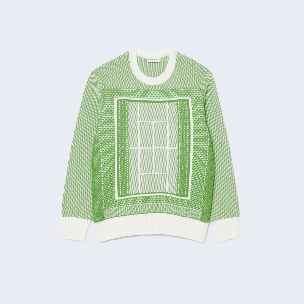 Jacquard Knit Green
