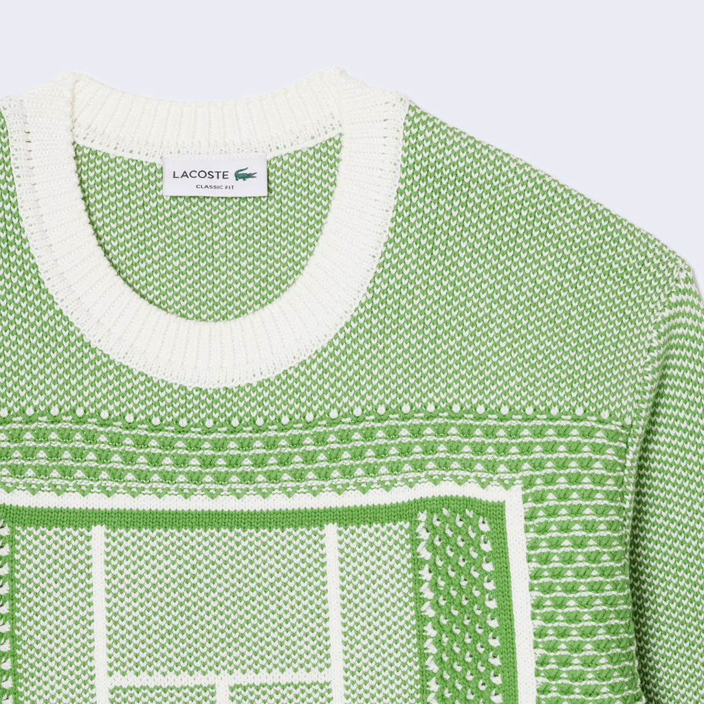 Jacquard Knit Green