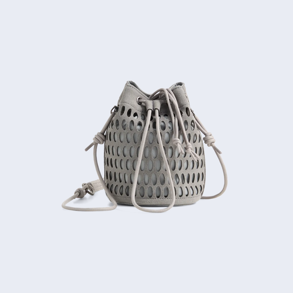Lattice Bucket Bag X J.L-A.L Slate Sky