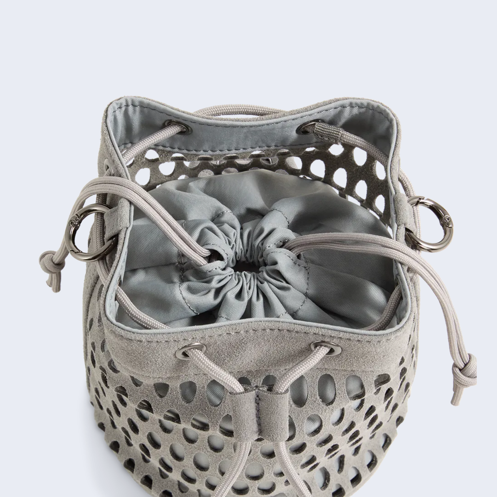 Lattice Bucket Bag X J.L-A.L Slate Sky