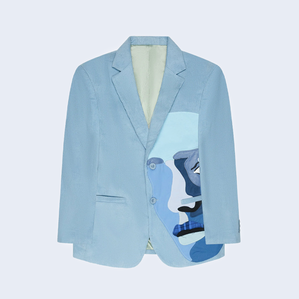 Blue Face Corduroy Suit Jacket
