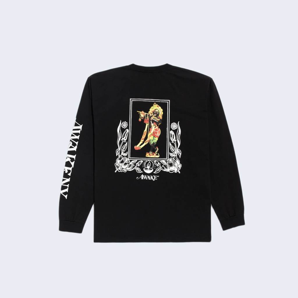 Mind Body Printed Longsleeve Tee Black