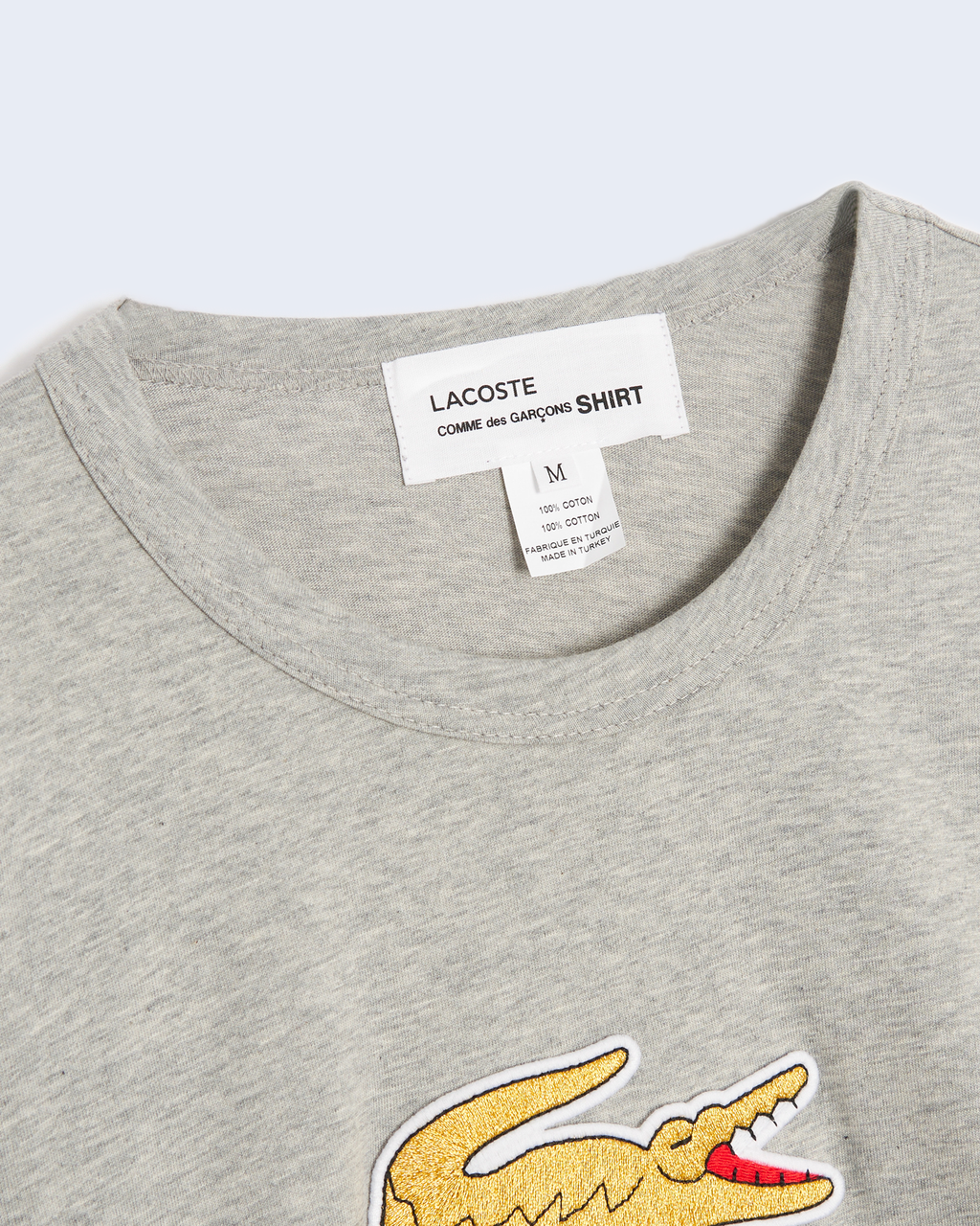 CDG Shirt x Lacoste Tee Gold / Grey