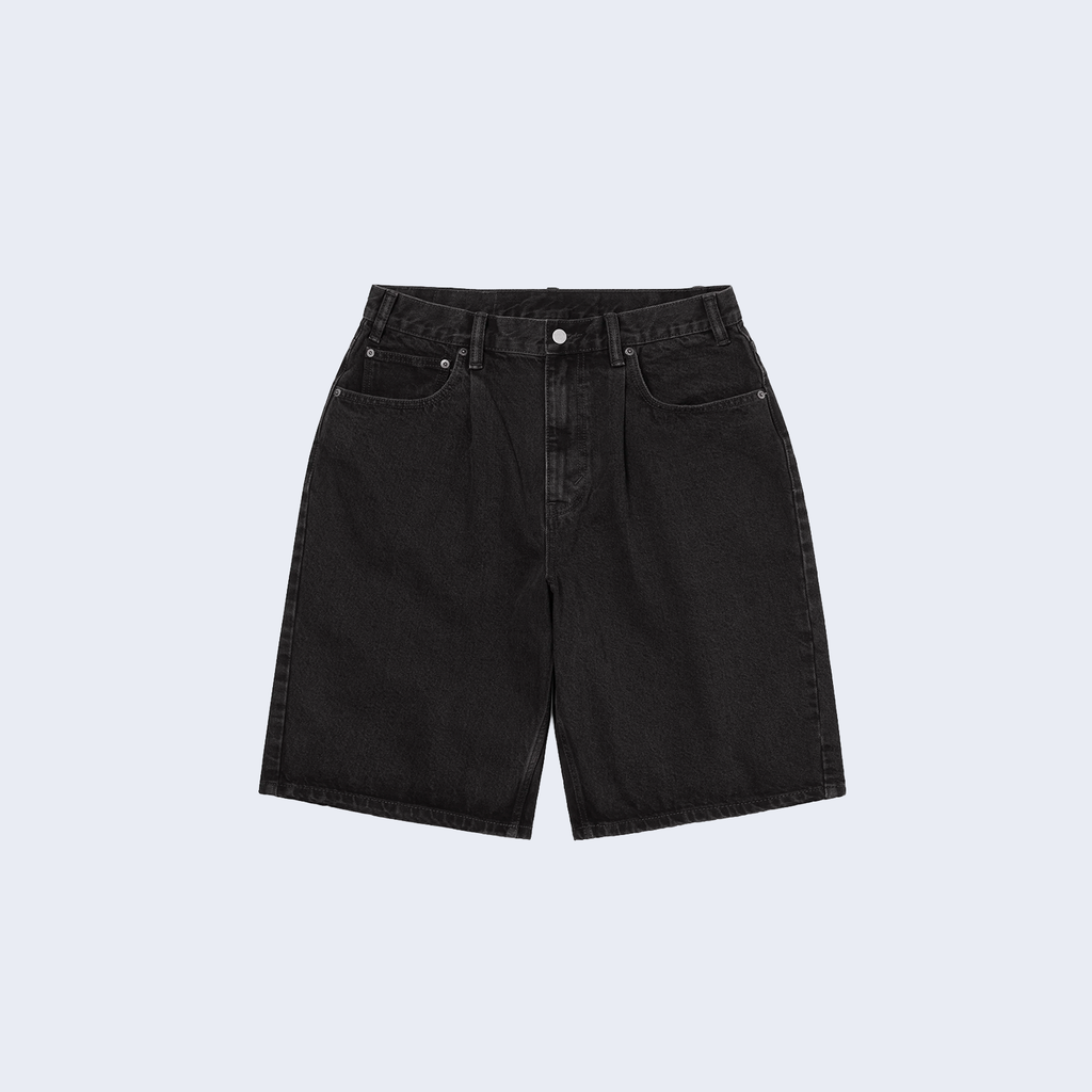 Loose Denim Short Black