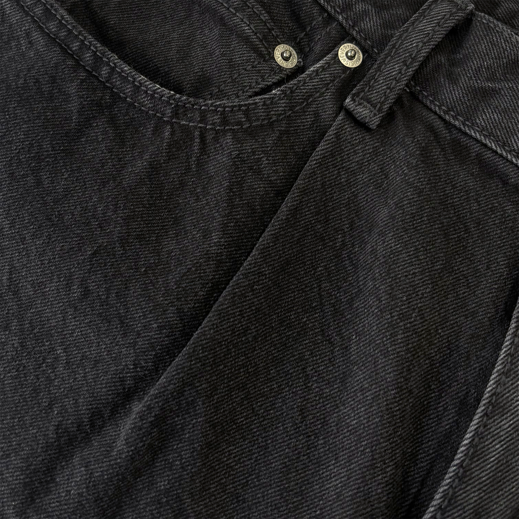 Loose Denim Short Black