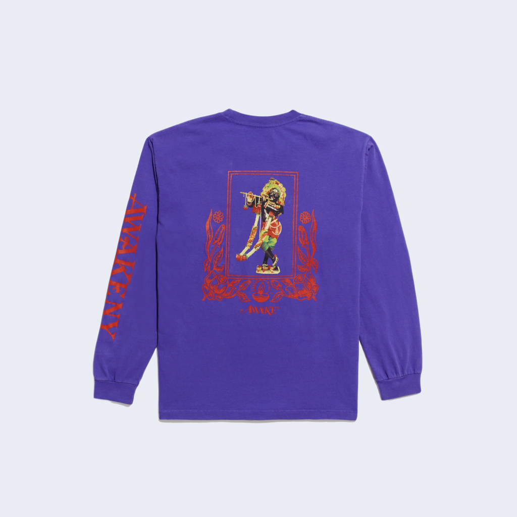 Mind Body Printed Longsleeve Tee Purple