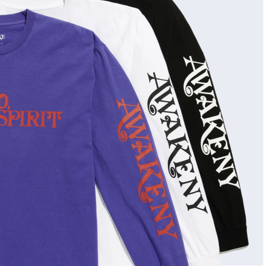 Mind Body Printed Longsleeve Tee Purple