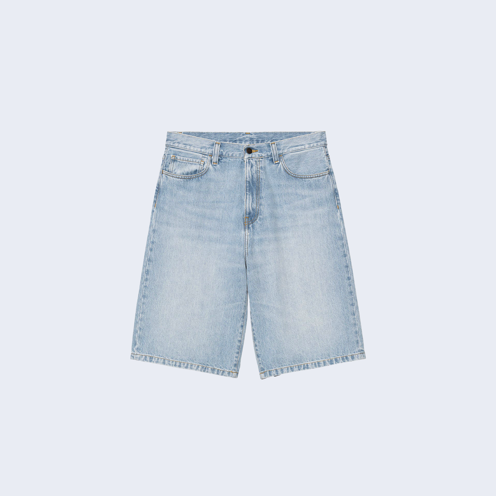 Langdon Short Blue Heavy Worn Bleached