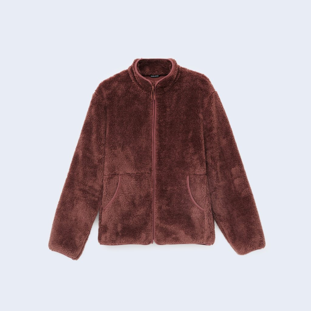 Adapt Plush Fleece Jacket Maroon