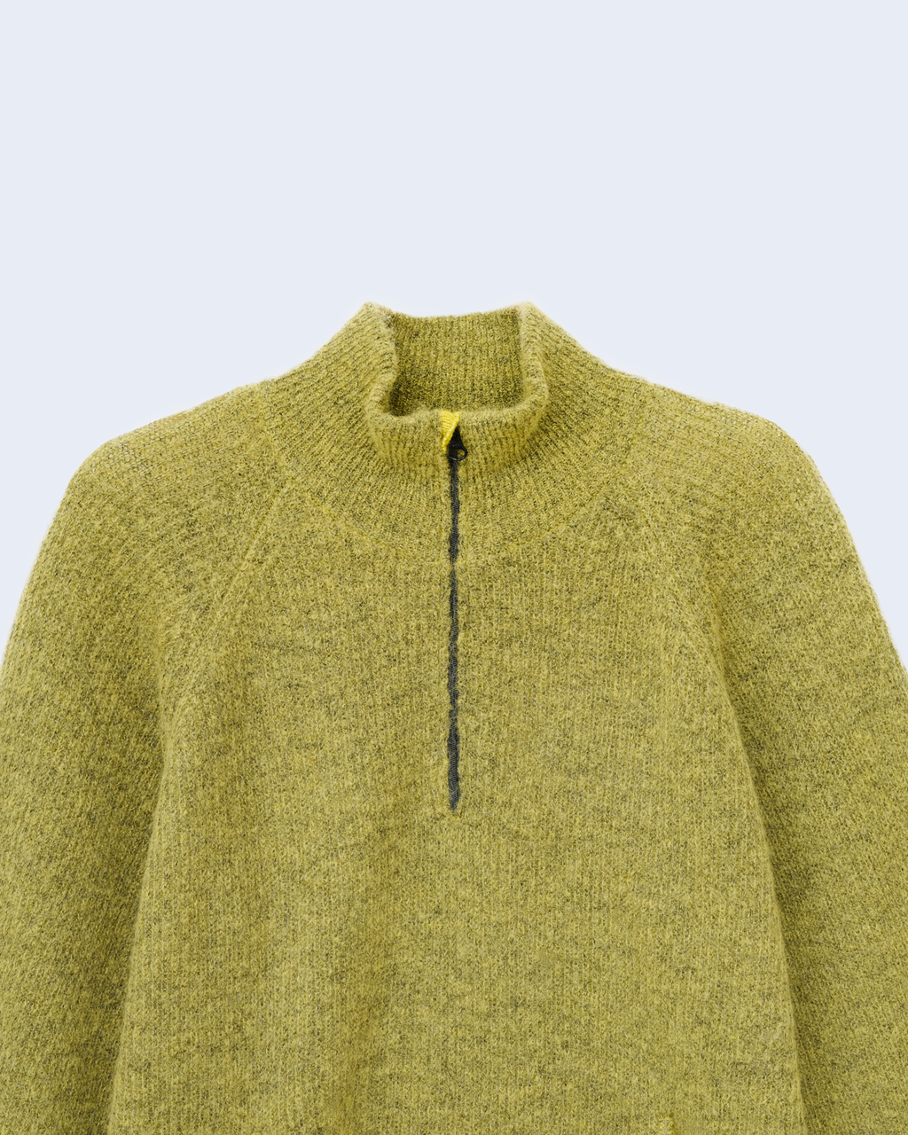 Essence Mohair Mixed Knit Top Yellow