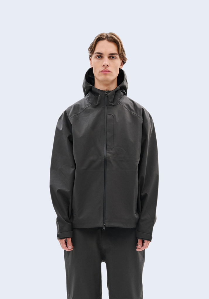 Arc 3L Shell Jacket Charcoal Black