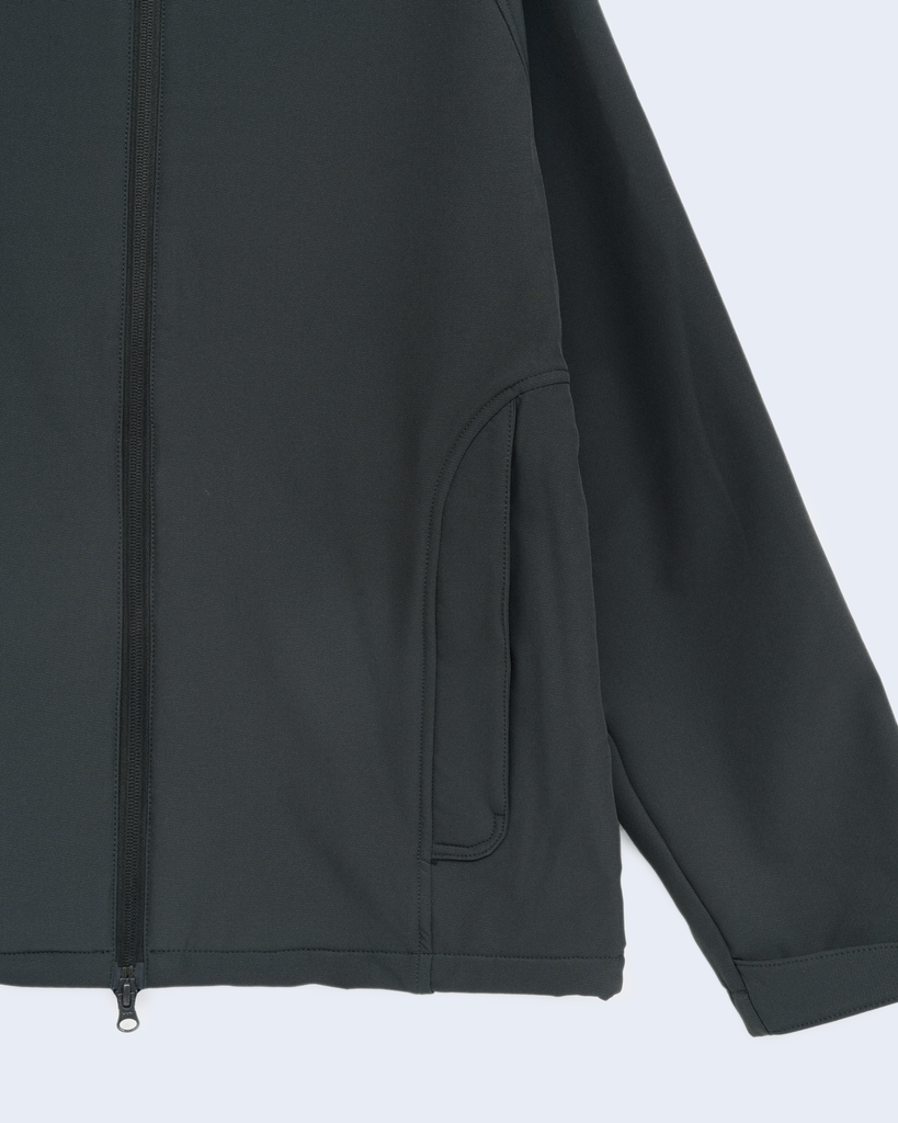 Path Inner Brushed Soft Shell Jacket Charcoal Black