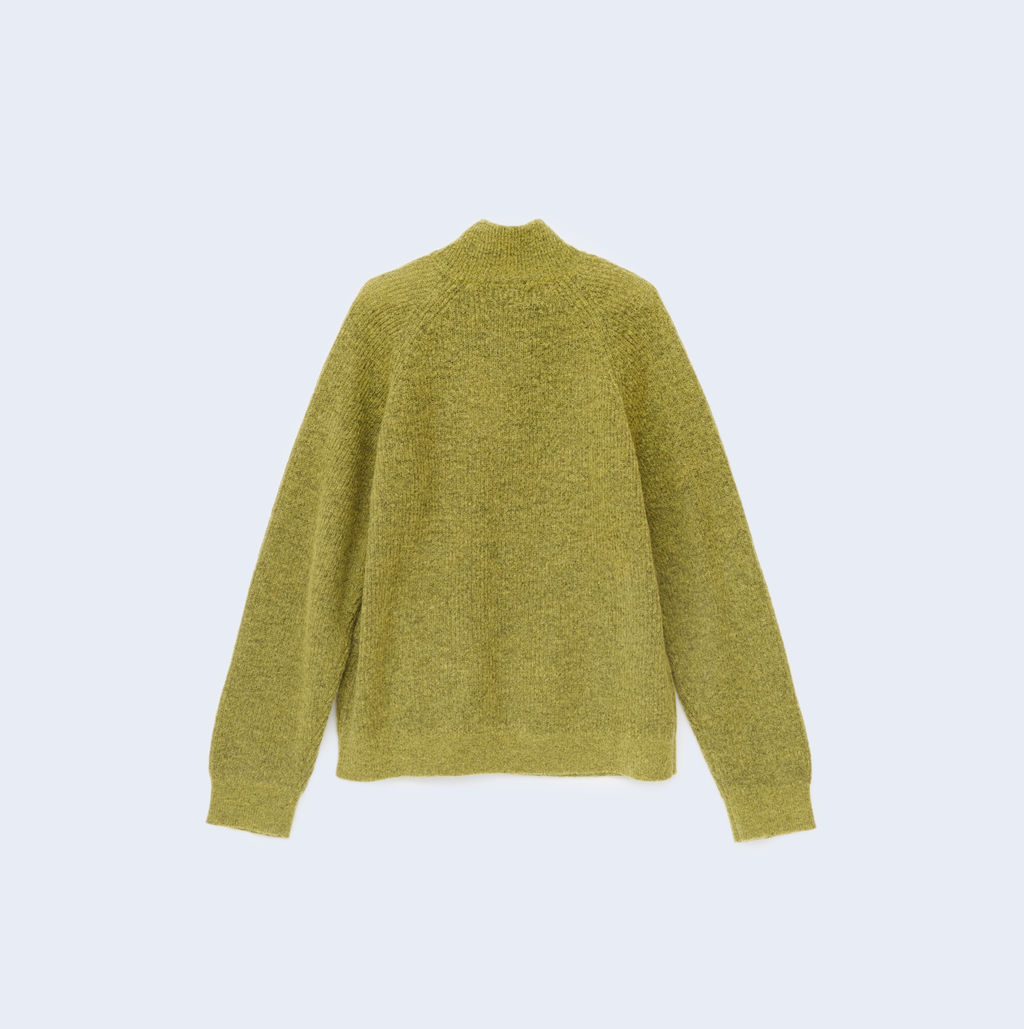 Essence Mohair Mixed Knit Top Yellow