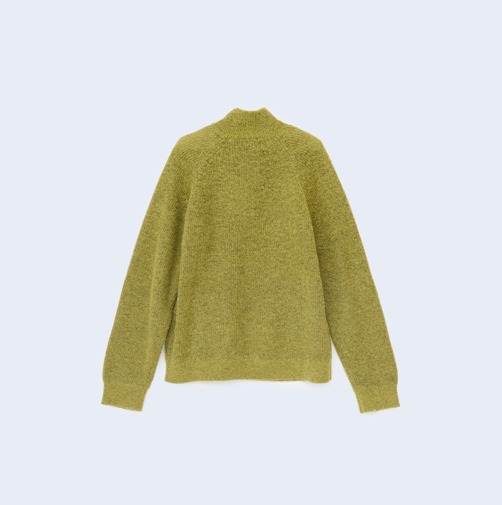 Essence Mohair Mixed Knit Top Yellow