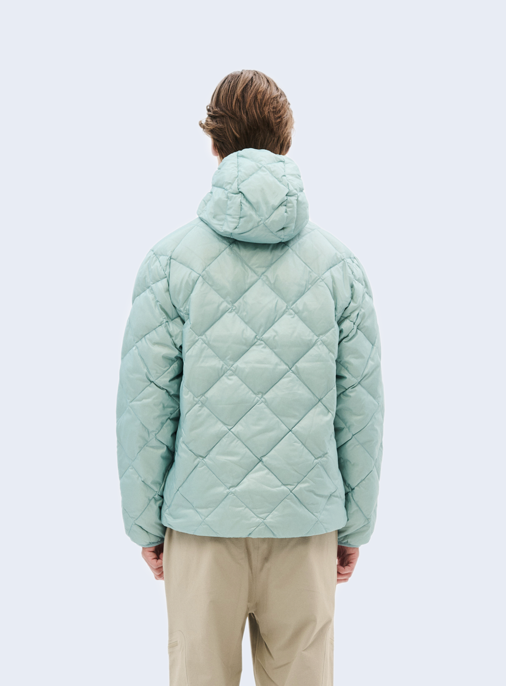 Base Lt Down Hooded Jacket Turquoise