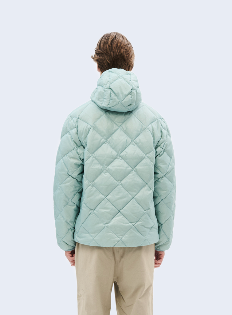 Base Lt Down Hooded Jacket Turquoise