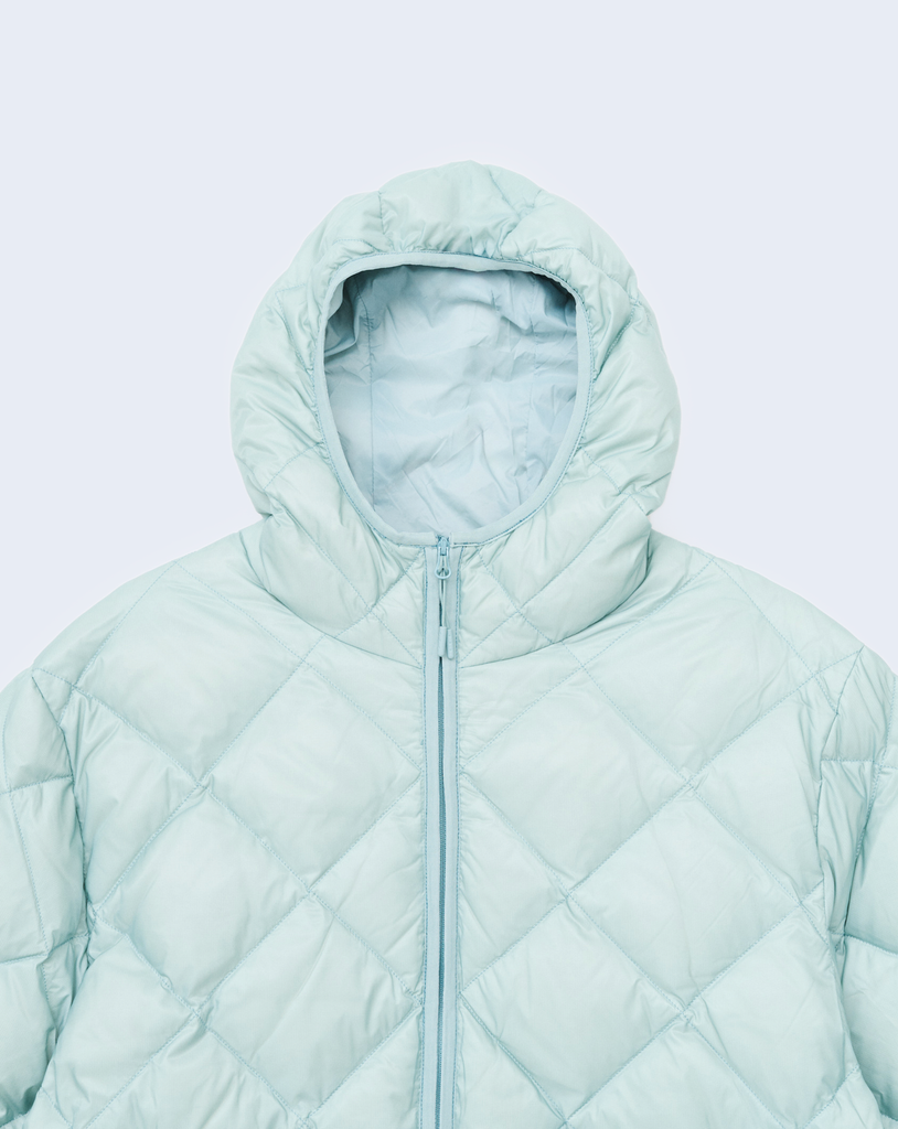 Base Lt Down Hooded Jacket Turquoise