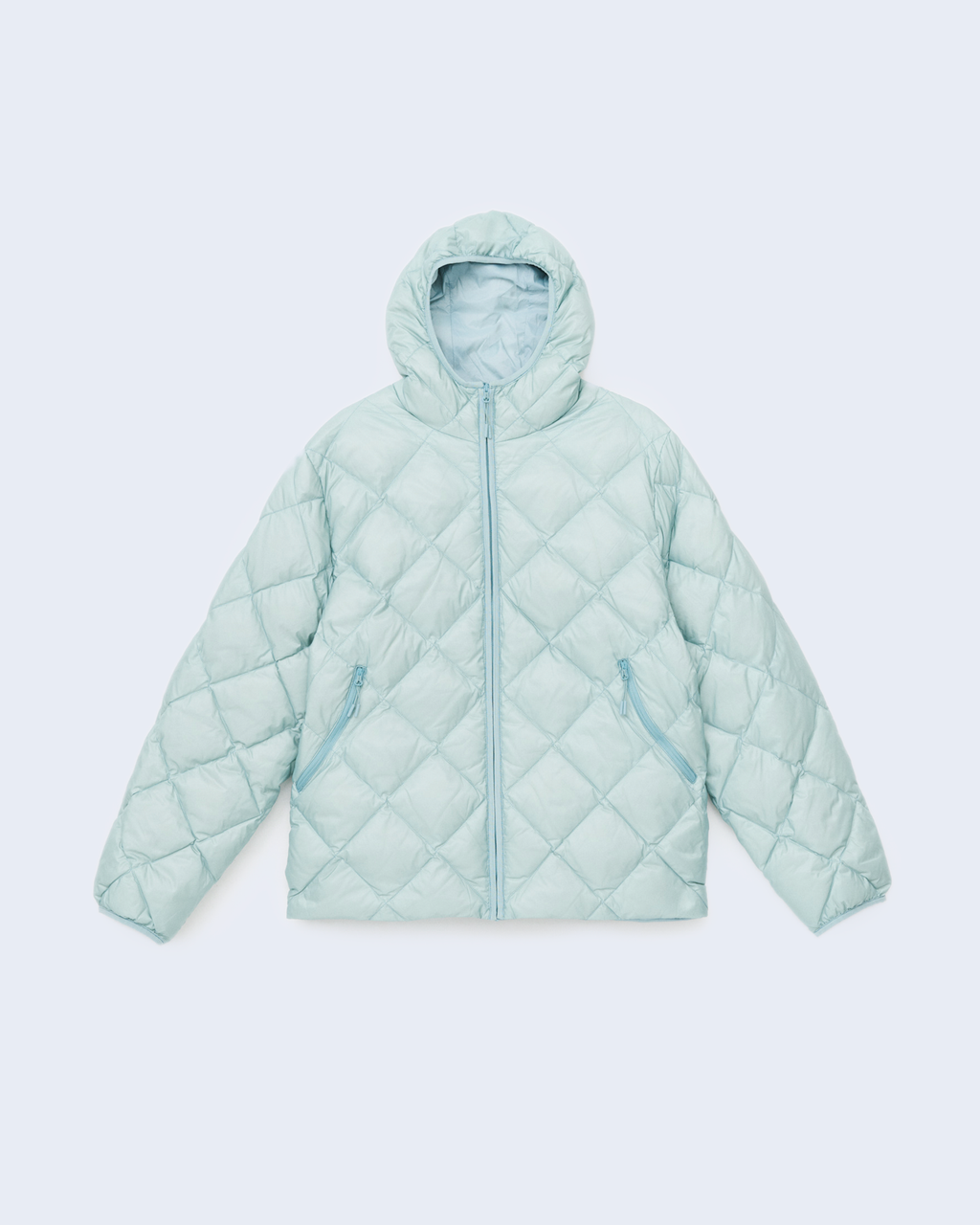 Base Lt Down Hooded Jacket Turquoise