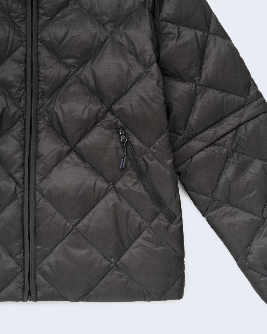 Base Lt Down Zip Jacket Charcoal Black