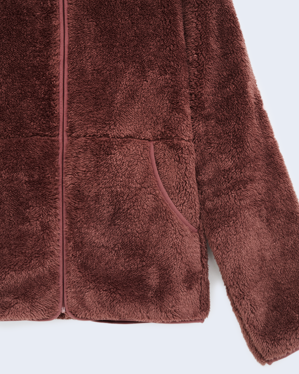 Adapt Plush Fleece Jacket Maroon