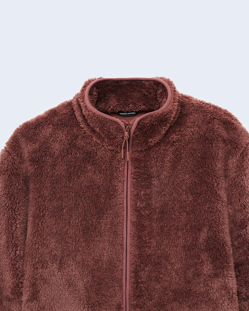 Adapt Plush Fleece Jacket Maroon