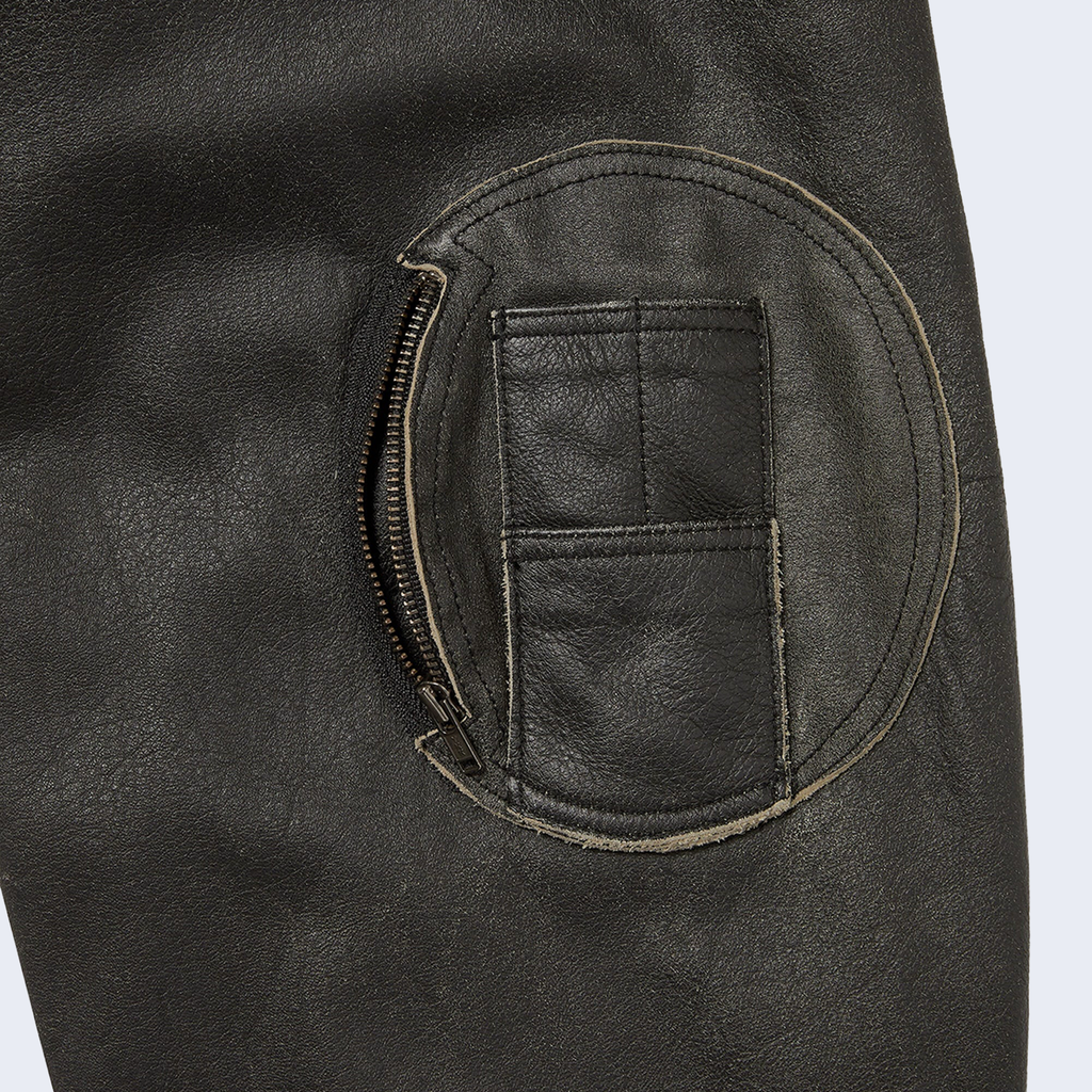 Flight Leather Jacket Black