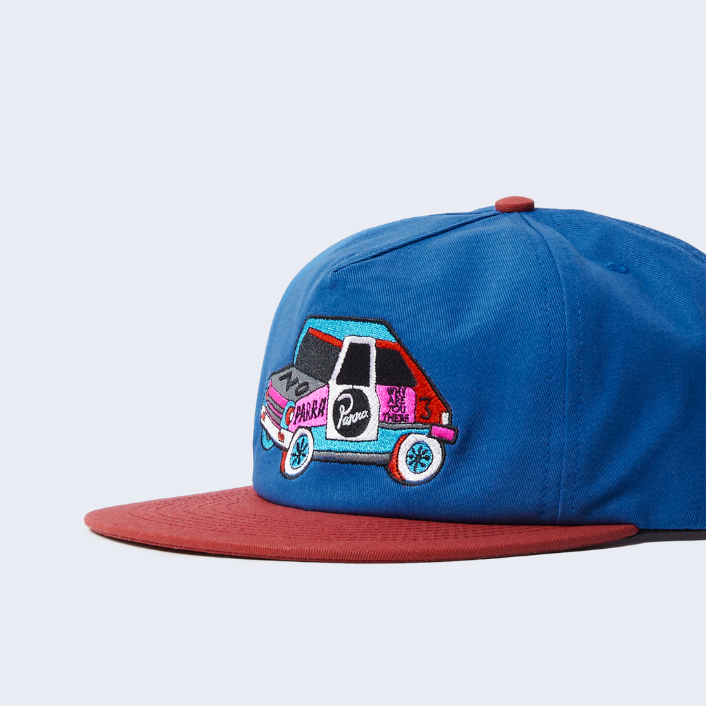 No Car 6 Panel Hat Blue