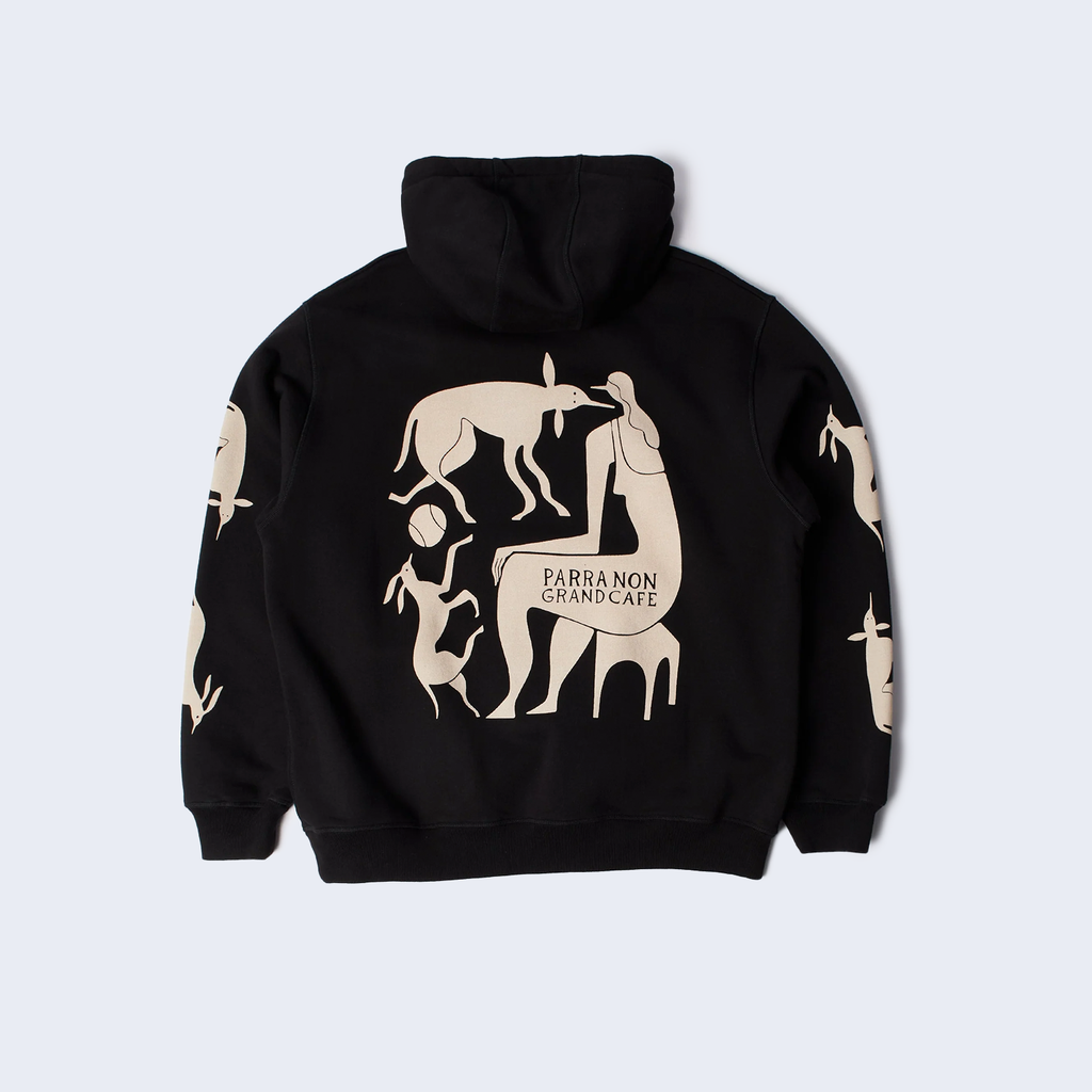 Non Grand Cafe Hooded Sweatshirt Black