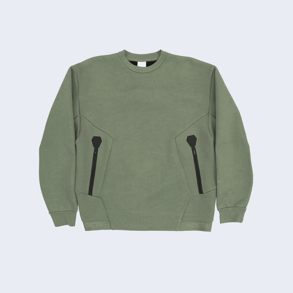 Nocta Trapeziud Cut Crewneck Green