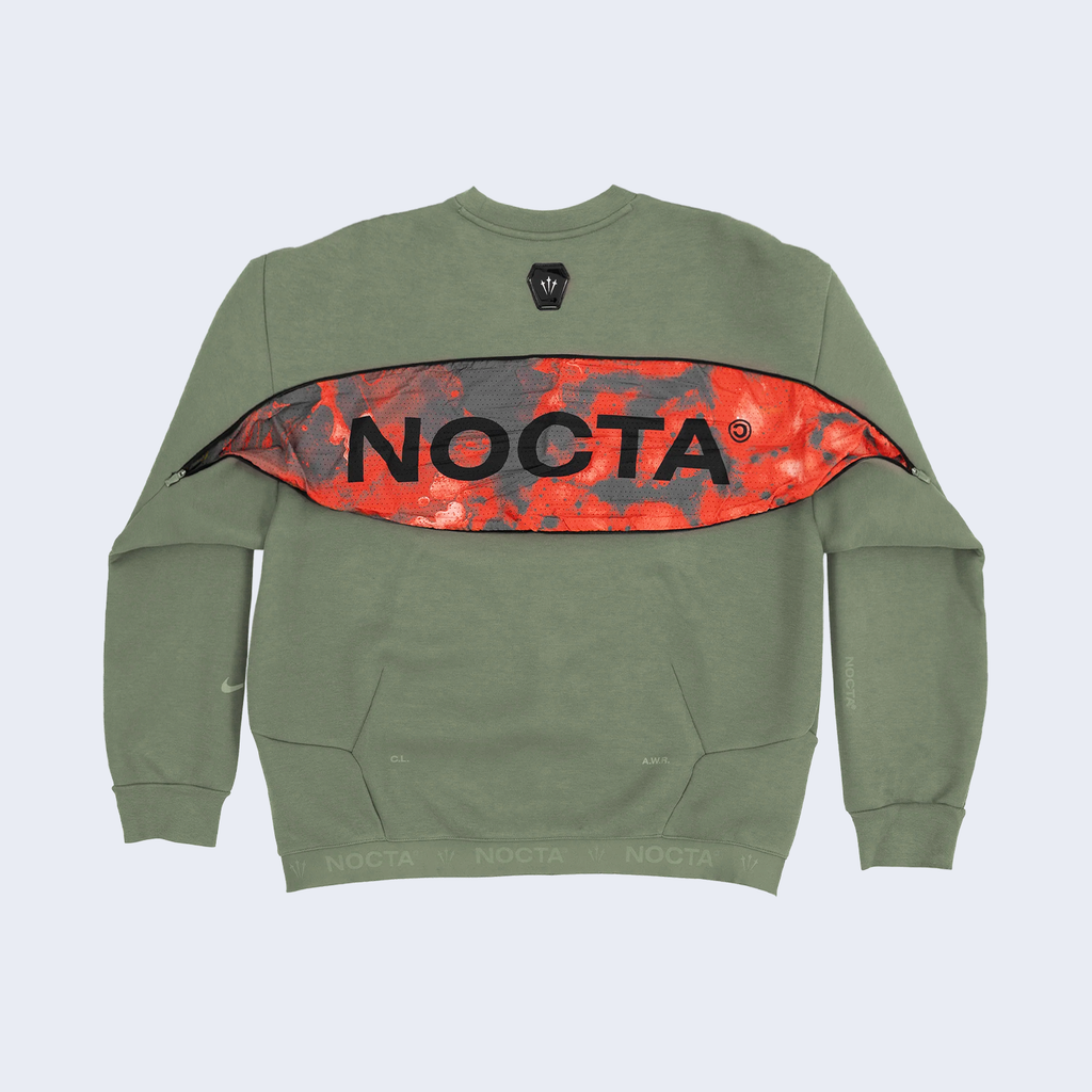 Nocta Trapeziud Cut Crewneck Green