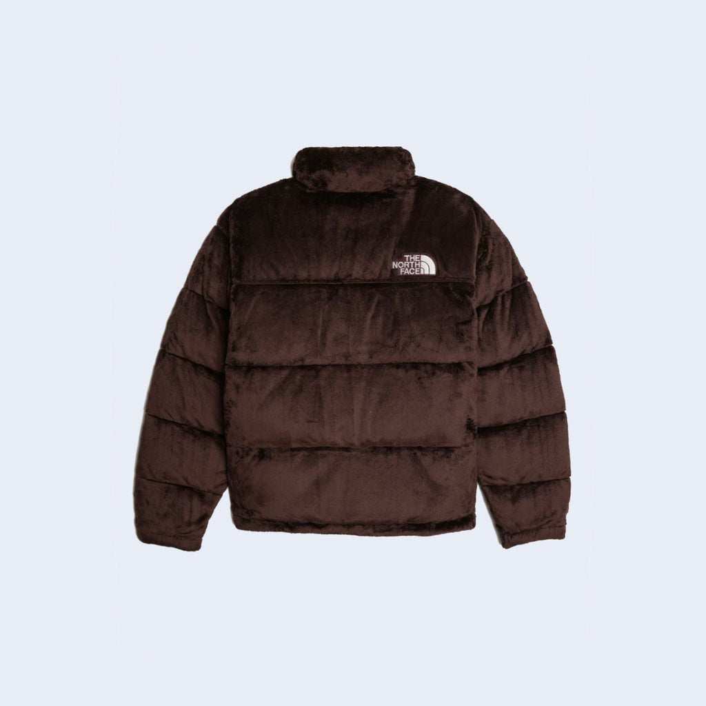 Velour Nuptse Jacket Coal Brown