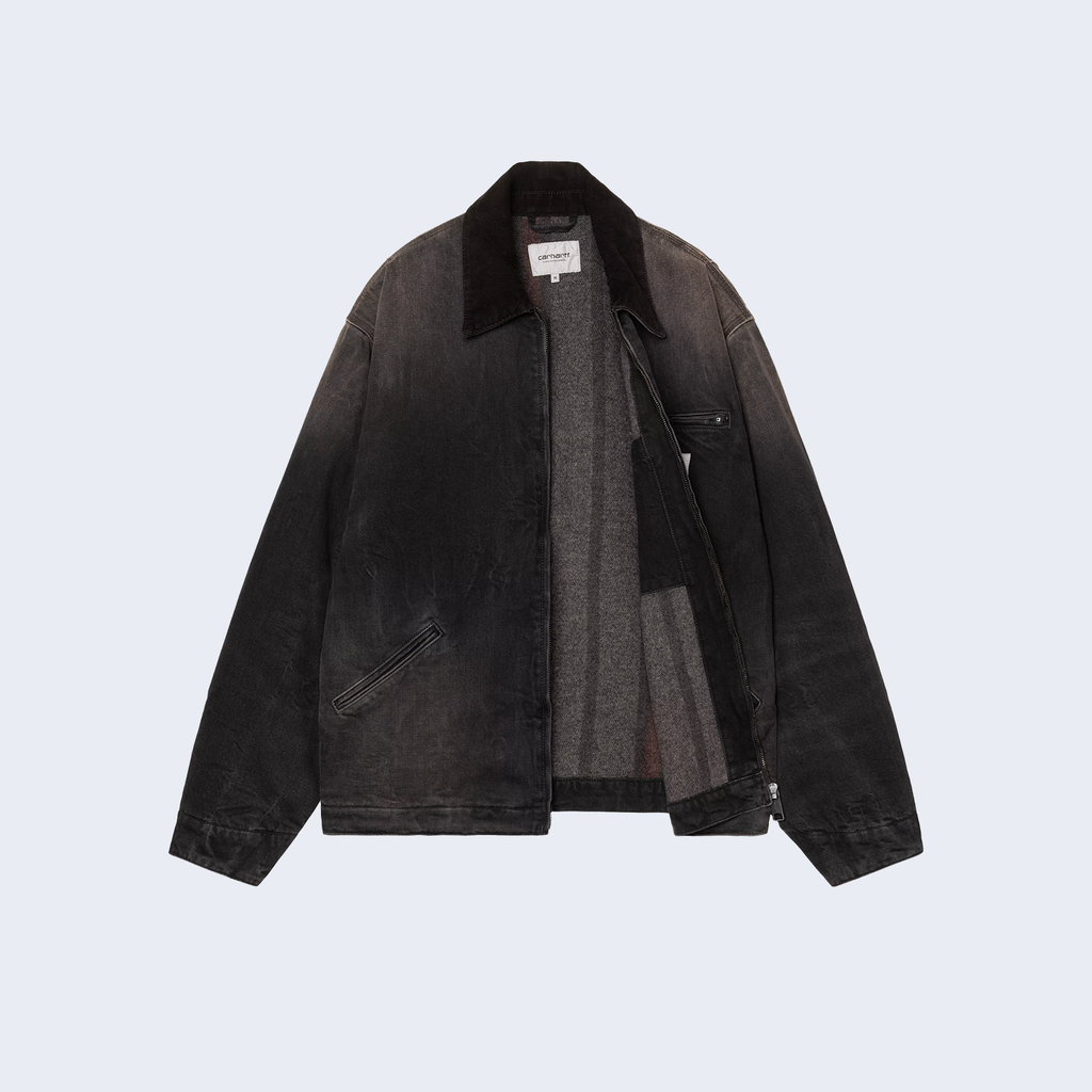 OG Detroit Jacket Black / Black Tobacco Used Wash