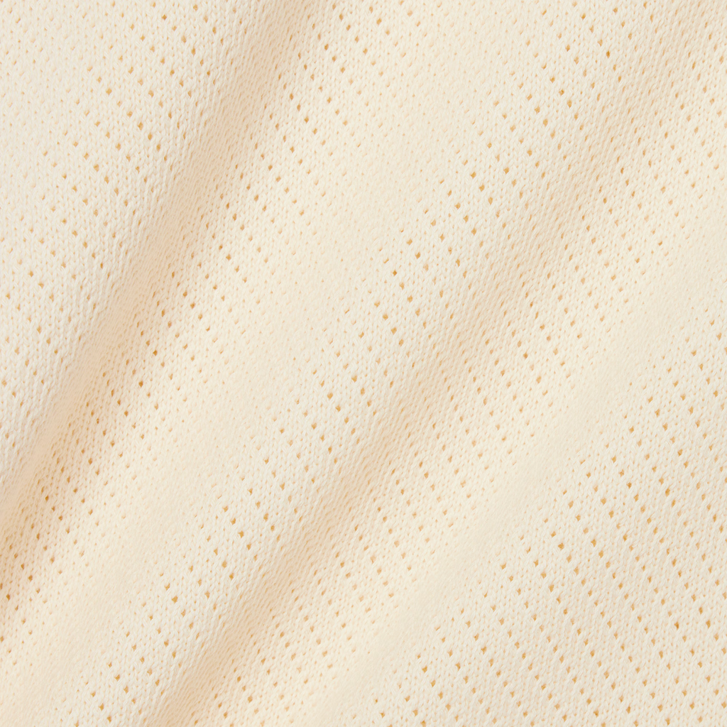 Open-Knit Cotton Jersey Beige