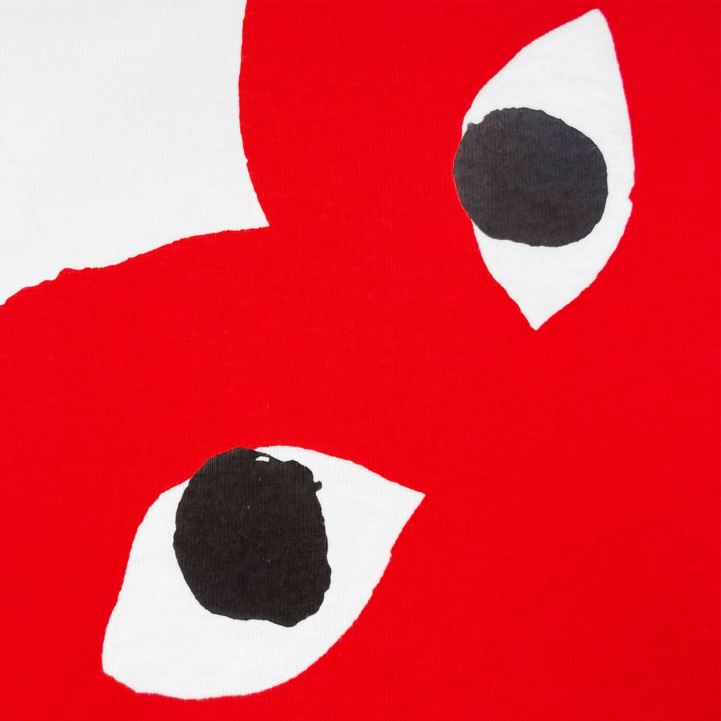 Oversized T-Shirts Logo White / Red