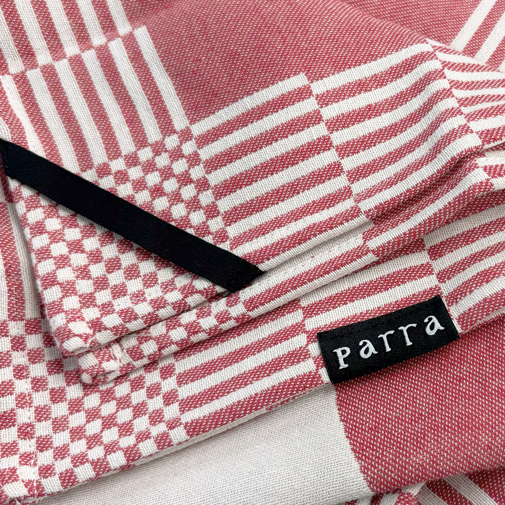 Infinite Kitchen Bird Towel Set Red