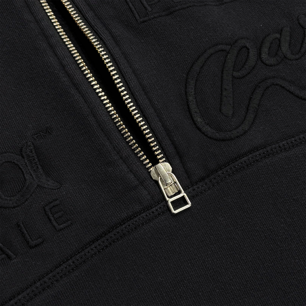 Media Training Quarter Zip Pullover Black