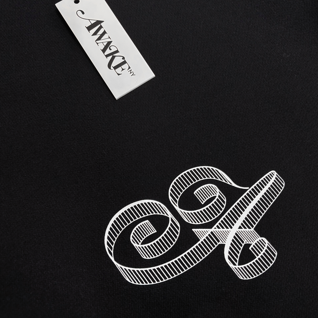 Script Crew Neck Black