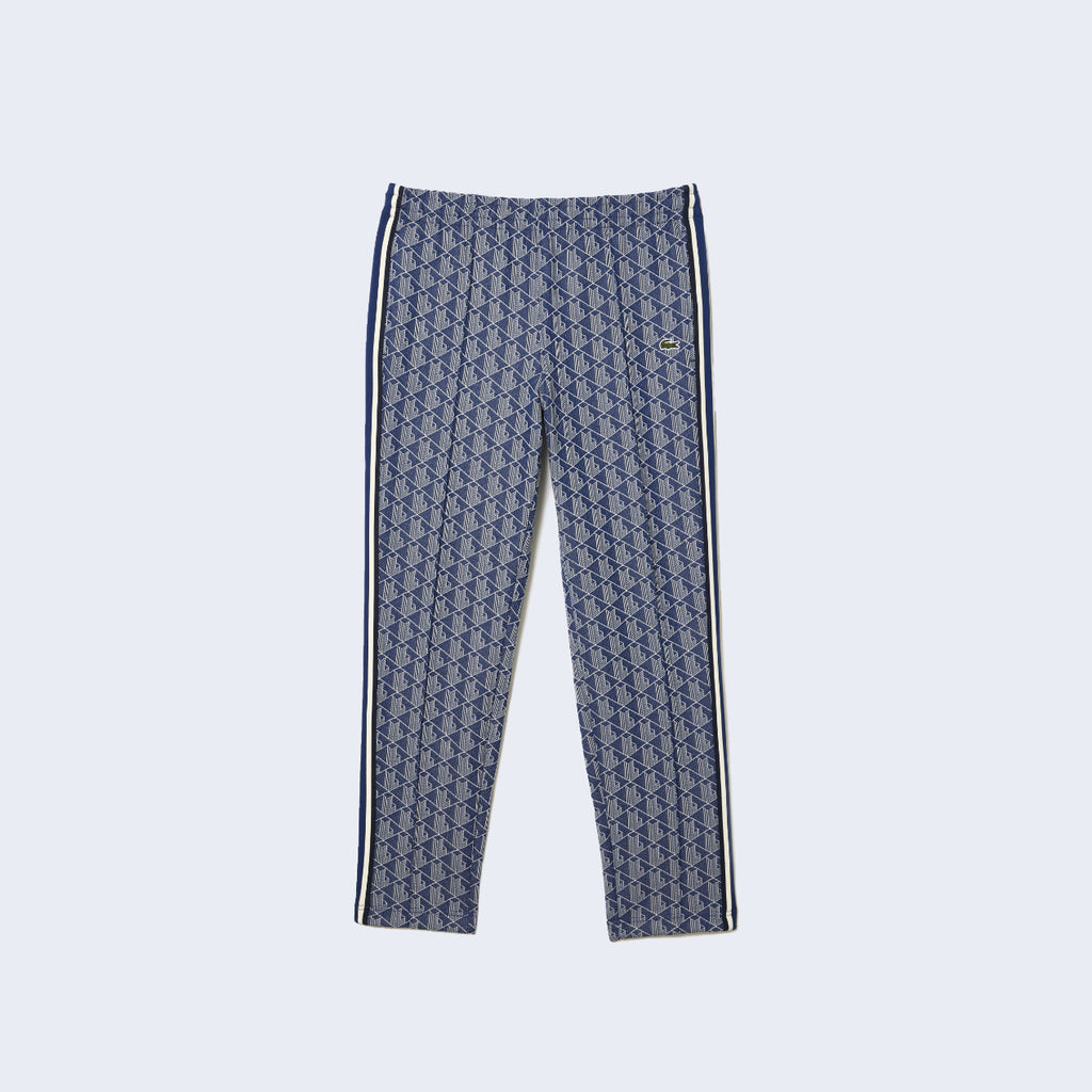 Monogram Patterned Jacquard Pant Blue Blue / White