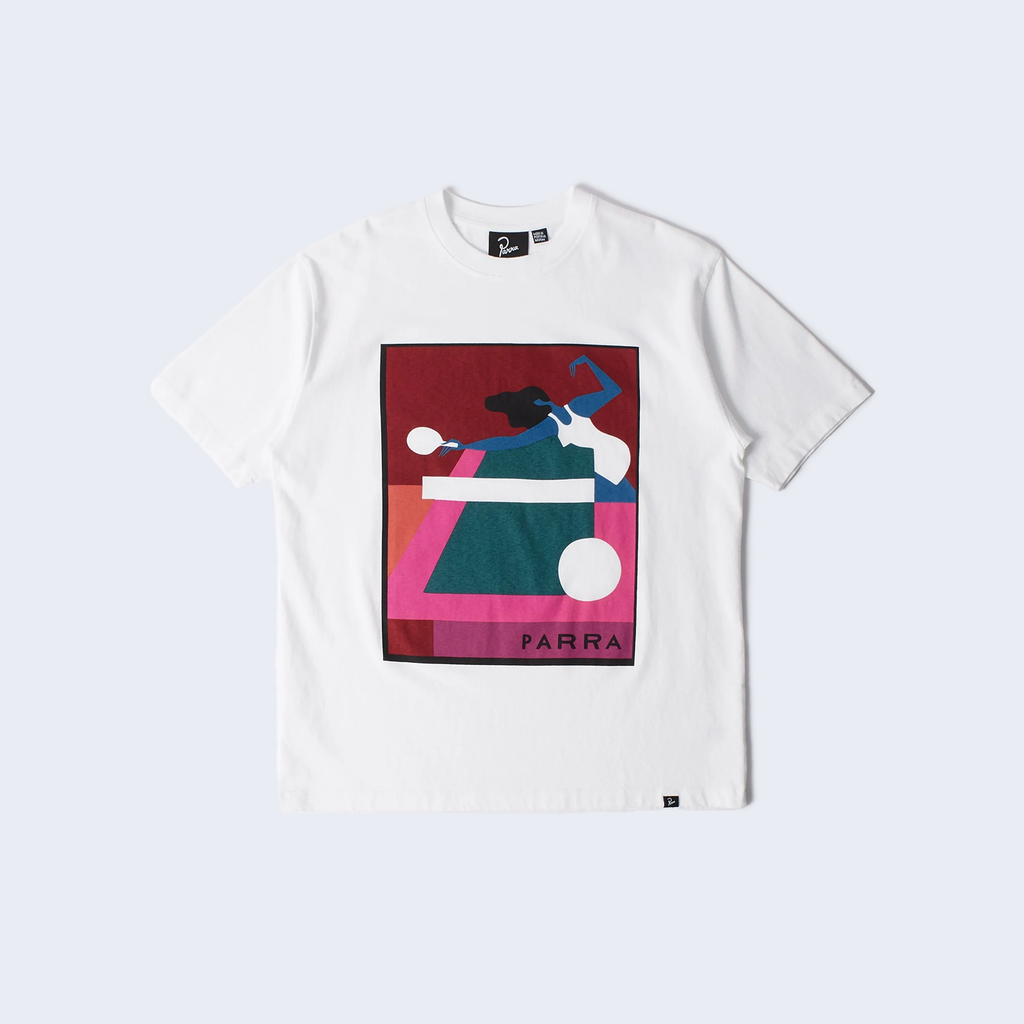 Ping Ponged T-Shirt White