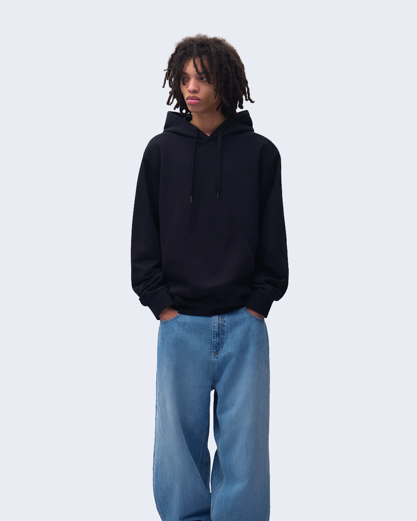 Pink Serial Hoodie Black
