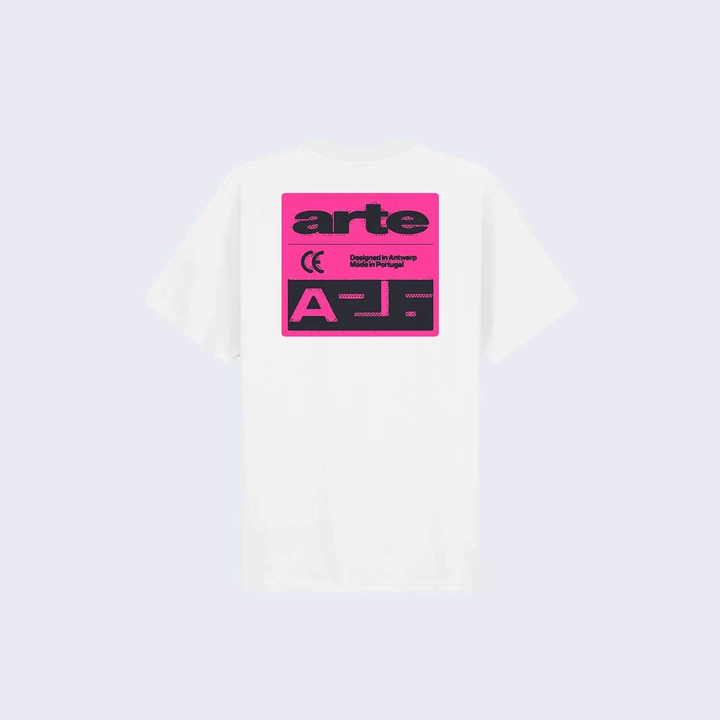 Pink Serial T-Shirt White